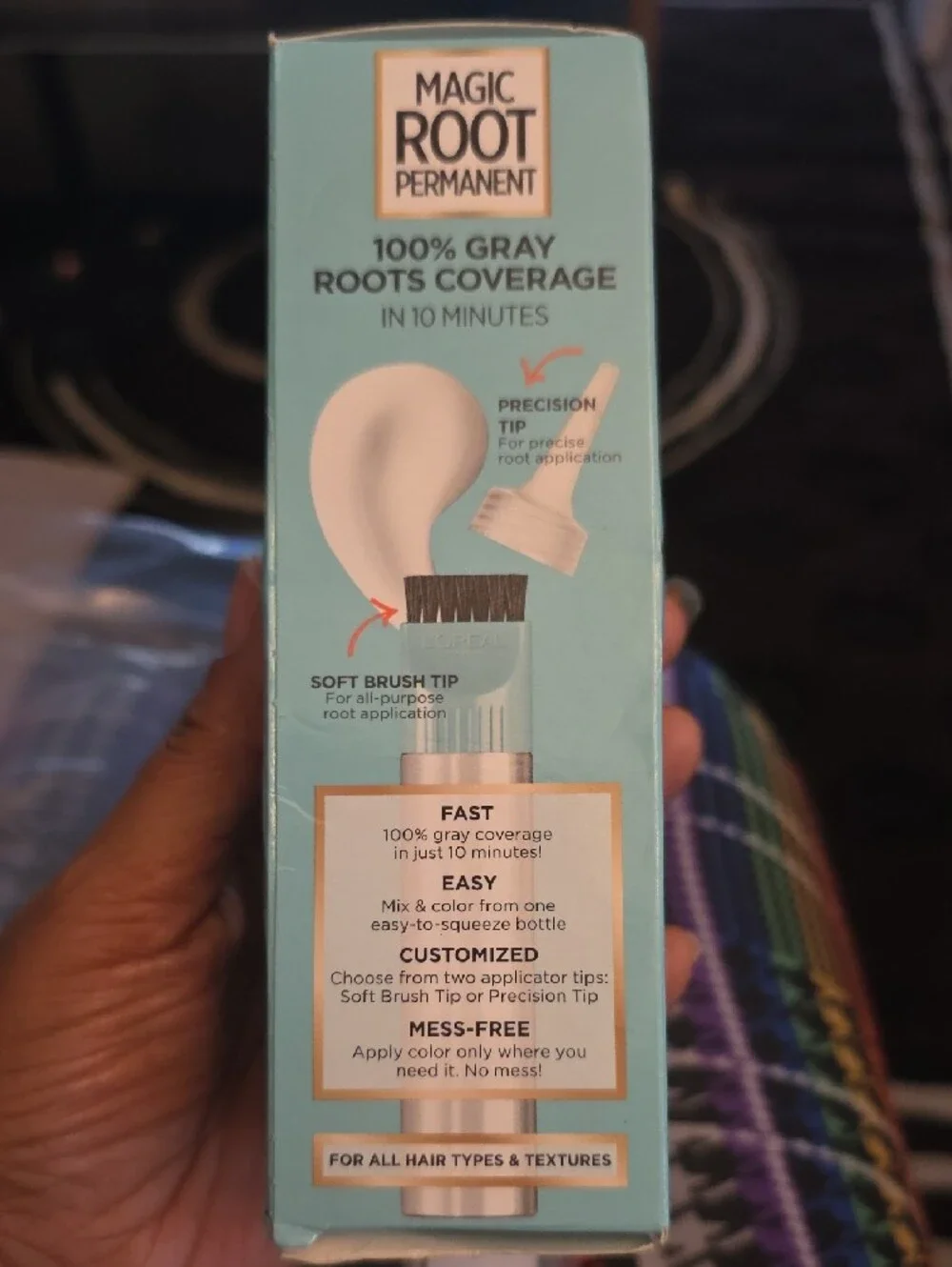 L'Oreal Magic Root Permanent Hair Color - Light Teal & Gold Packaging